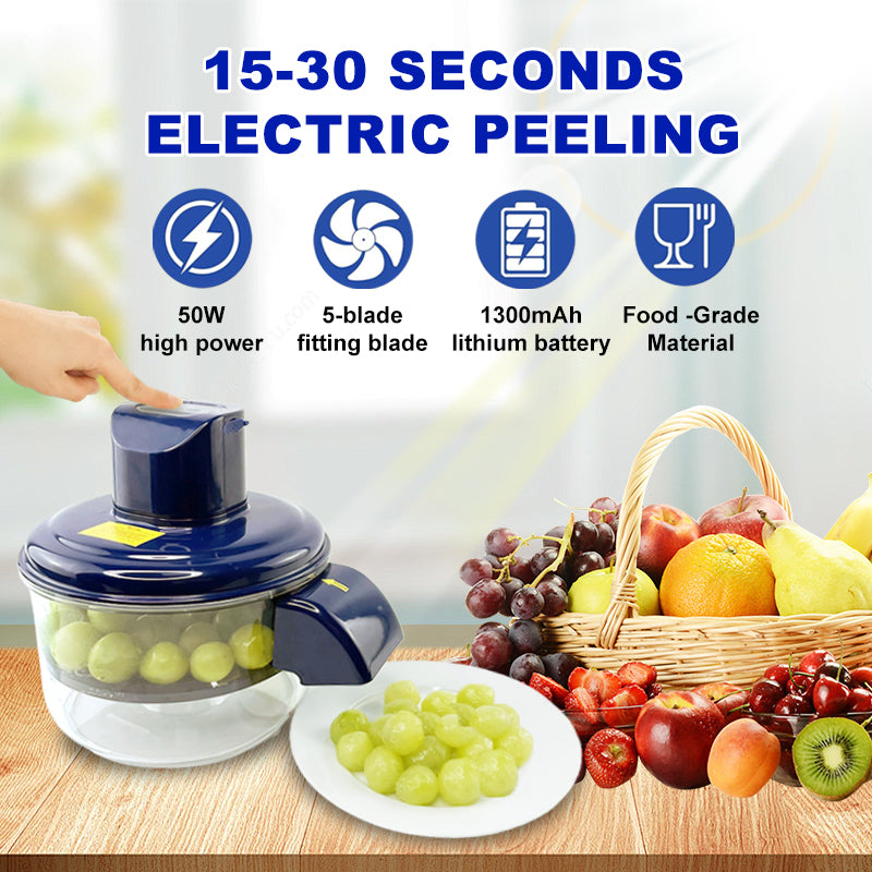 EPLUCHEUR ELECTRIQUE DE CUISINE,Machine Automatique pour Eplucher l'Ail,les Raisins et les Petiits Fruits