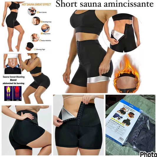 SHORT AMINCISSANT SAUNA-DEGRAISSEUR DE VENTRE & REPARATEUR DE SILHOUETTE