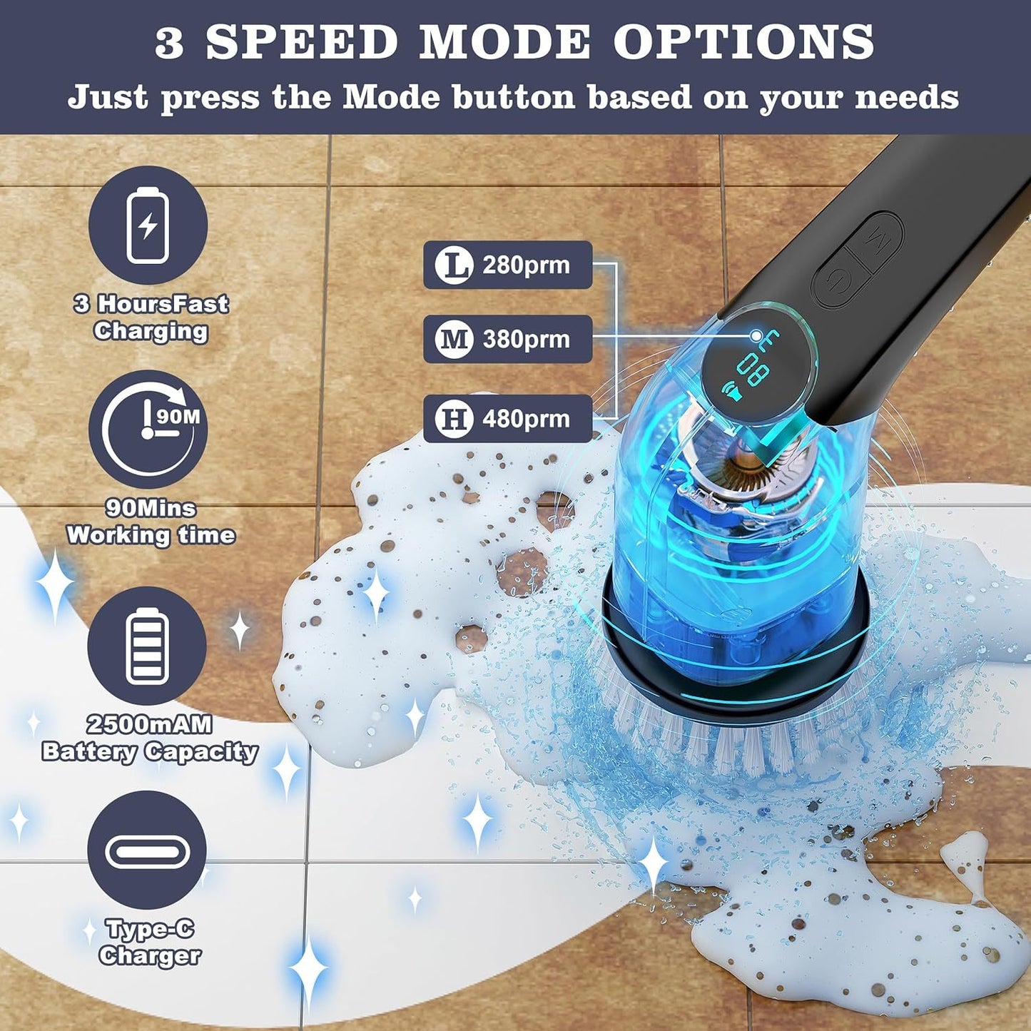 BROSSE ELECTRIQUE DE NETTOYAGE 9 en 1 :La Solution Ultime pour un Nettoyage Sans Effort !