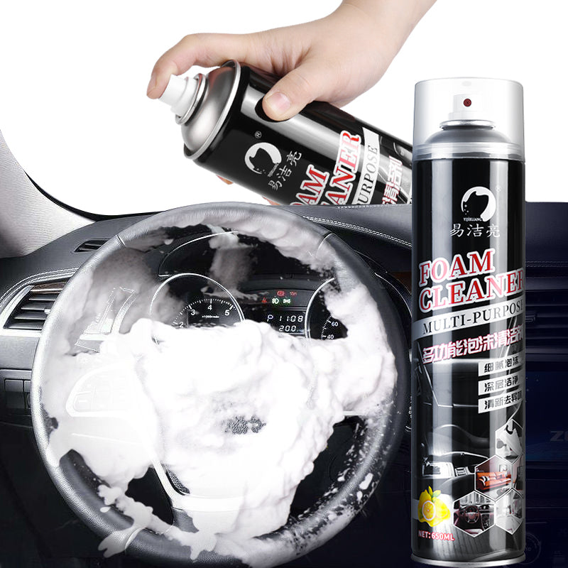 MOUSSE NETTOYANTE MULTIFONCTION pour Cuirs,Meubles,Cuisine et Surfaces du quotidien