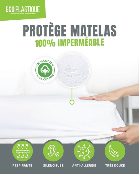 Protège-Matelas Imperméable & Ultra Confortable
