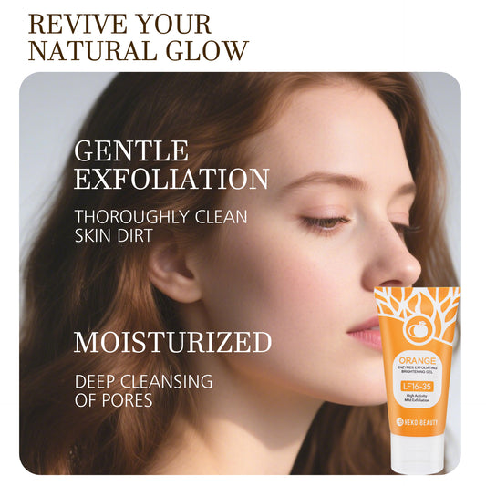 GEL EXFOLIANT POUQUR ORANGE ENZYME-PEAU LISSE,ECLATANTE ET RAFRAICHISSANTE